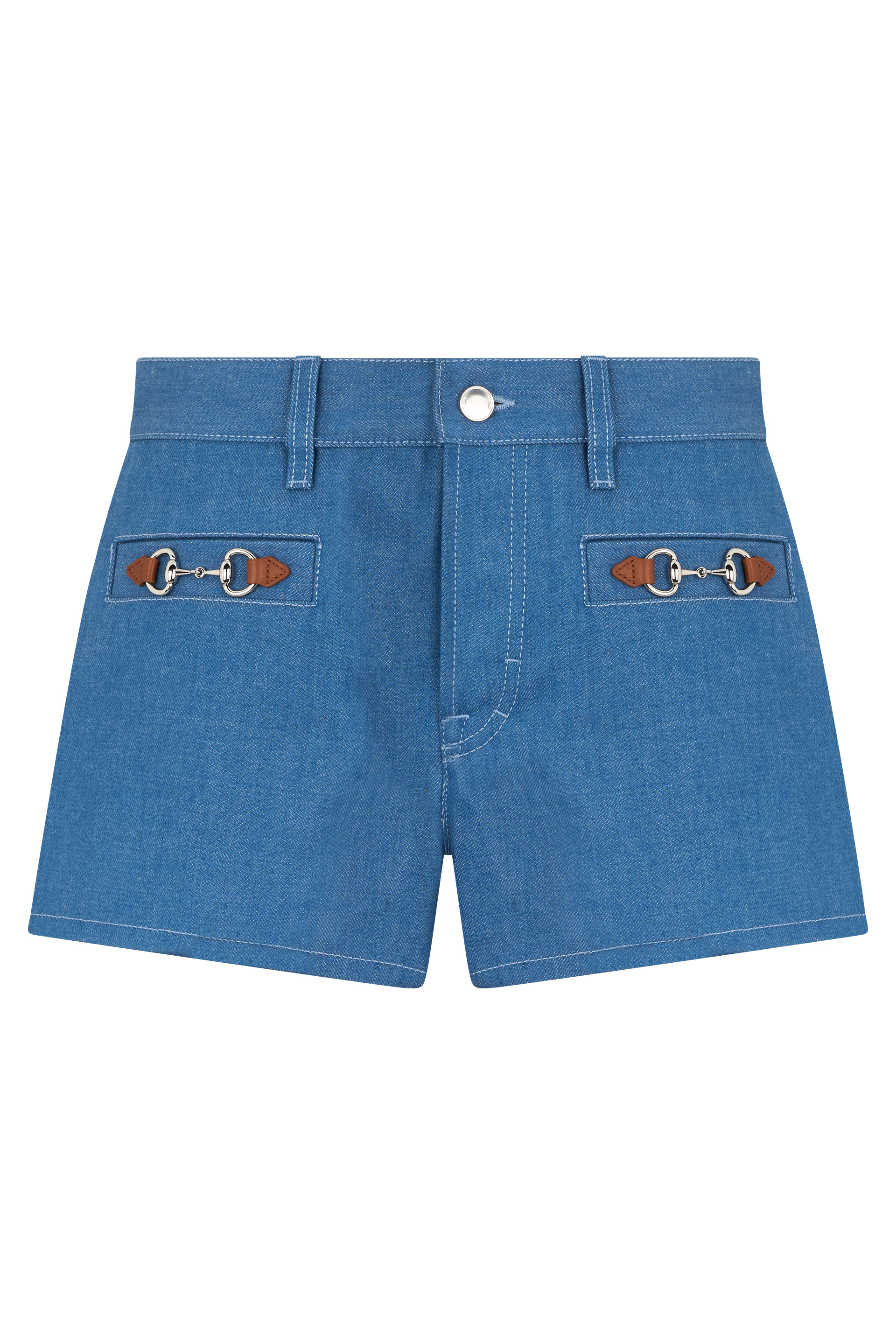 Short Pants in cotton with clips