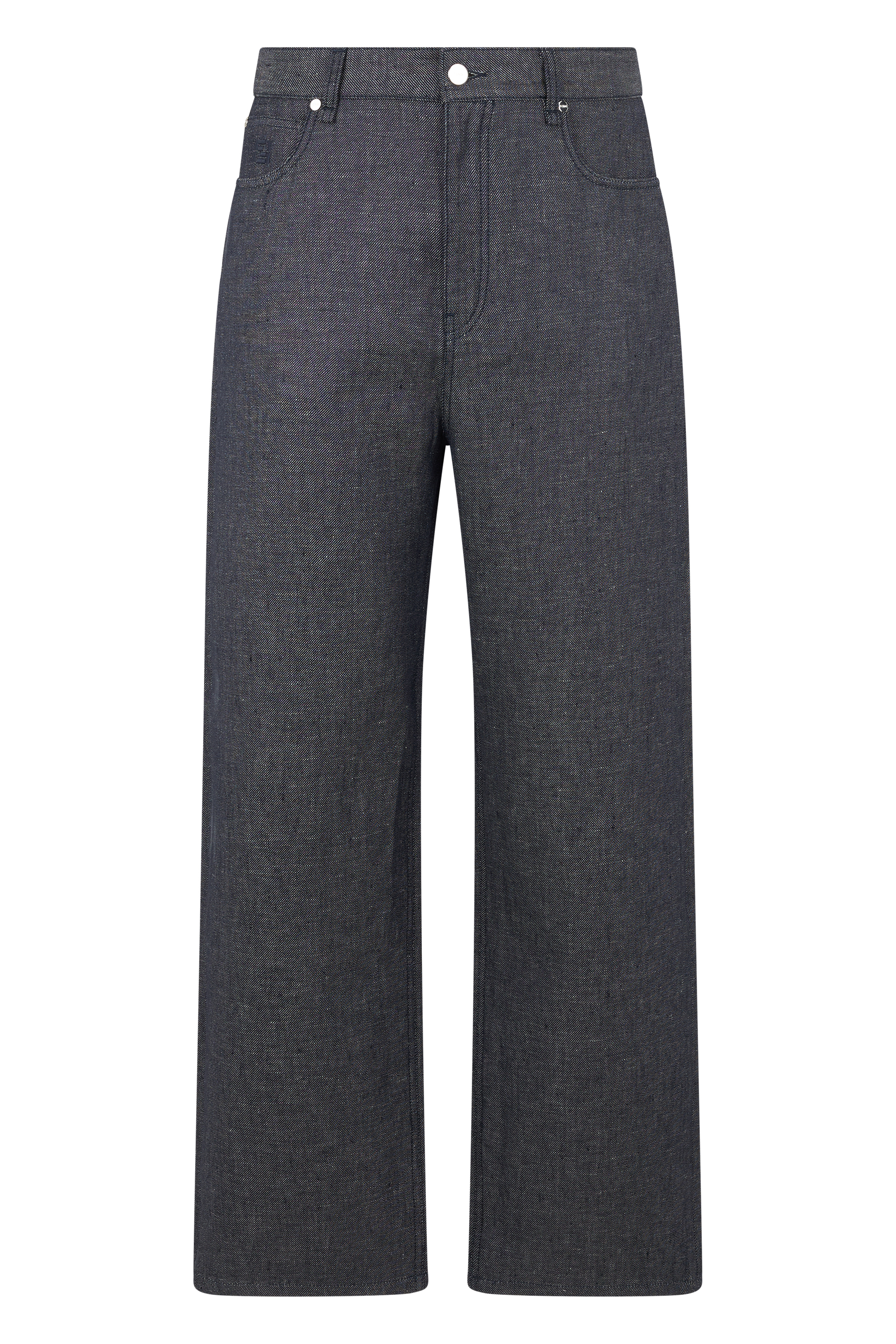 Wide leg denim pants