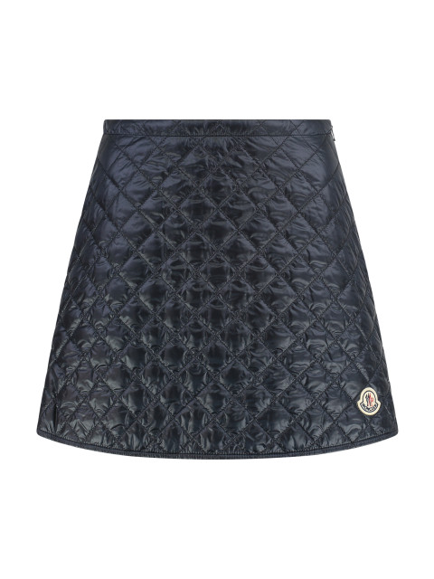 Quilted nylon skirt