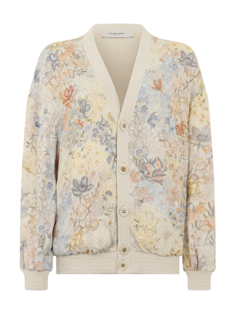 Cardigan with sequins in viscose