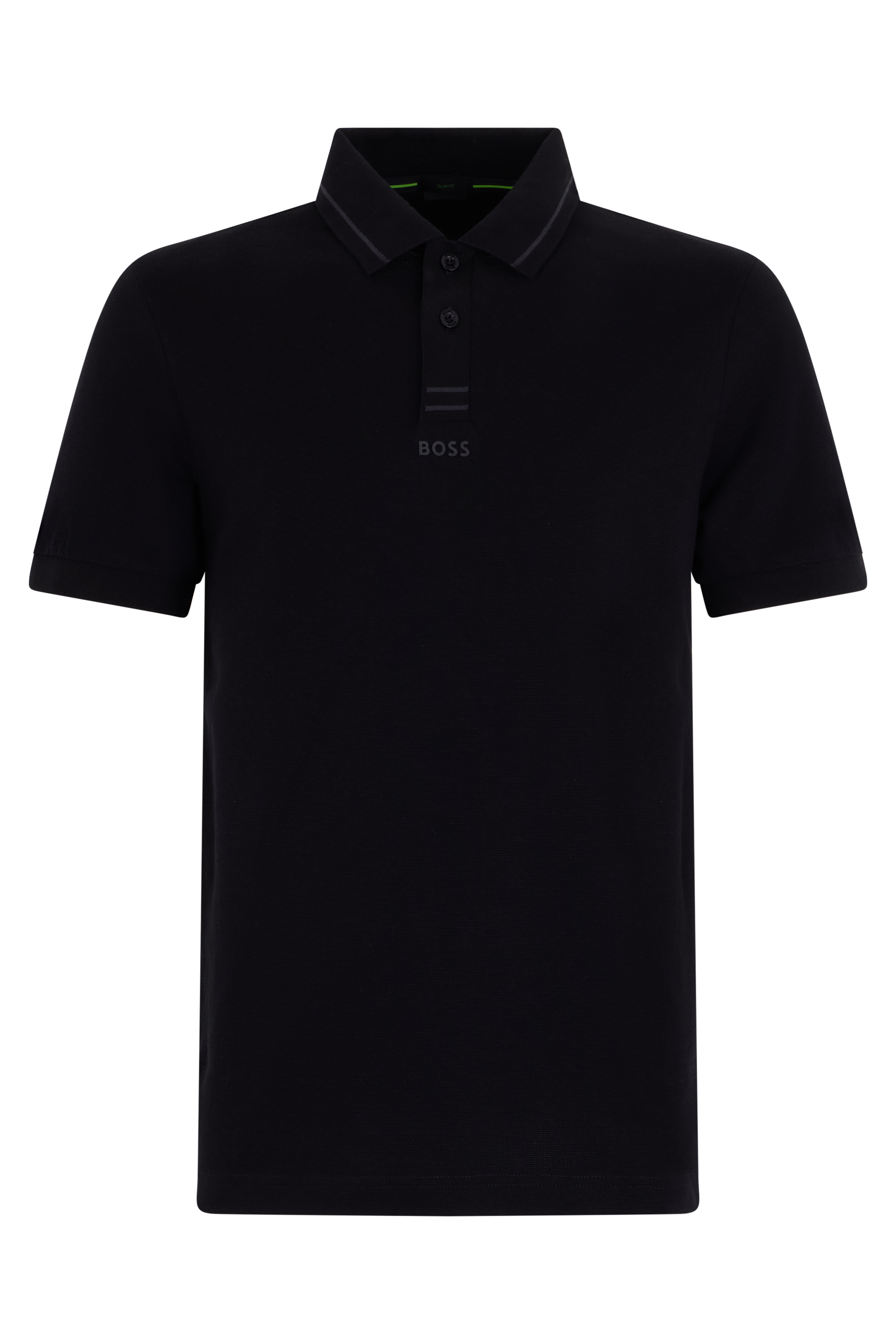 Cotton polo with short sleeves