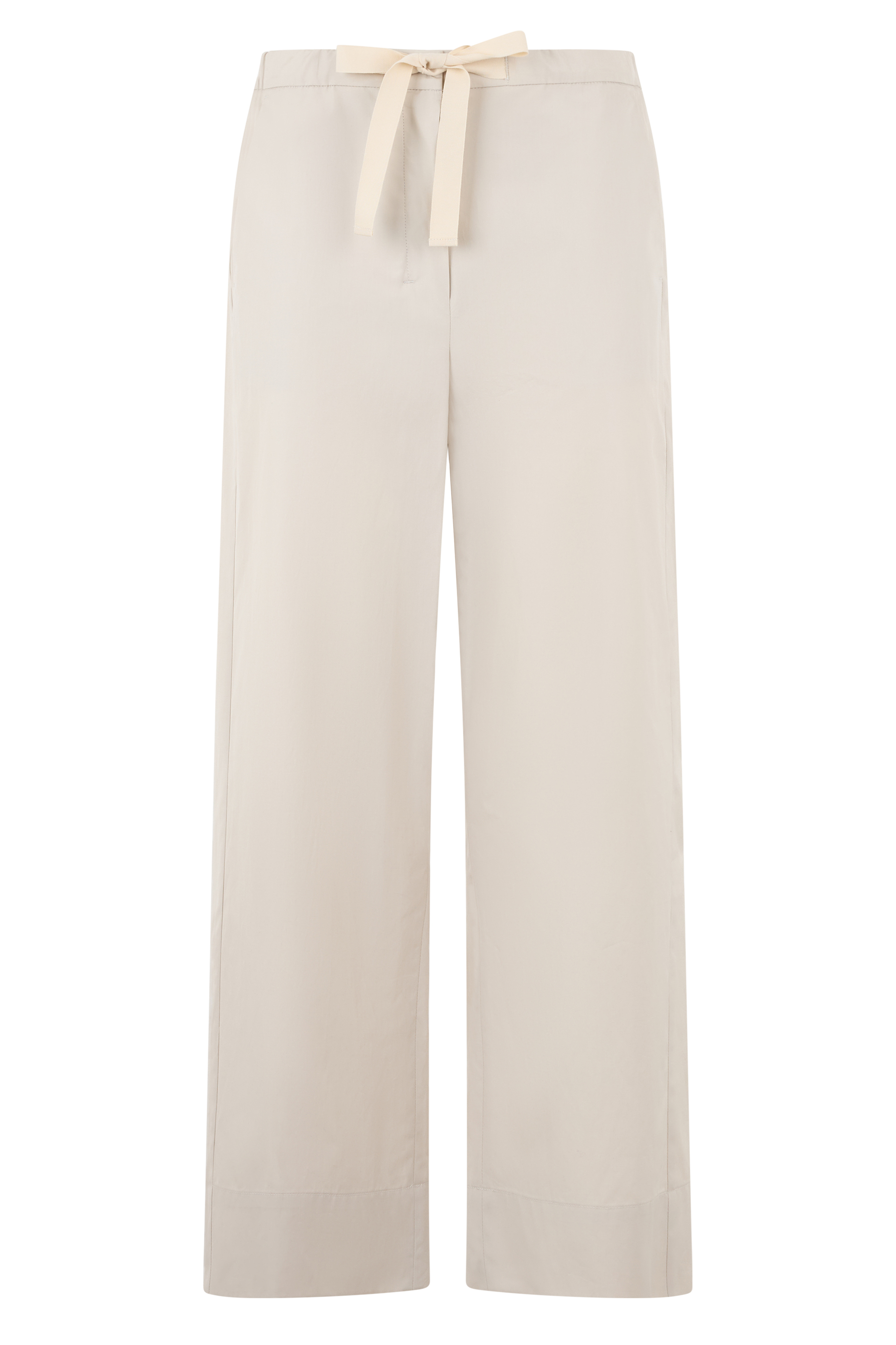 Loose pants with laces