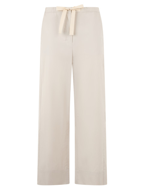 Loose pants with laces