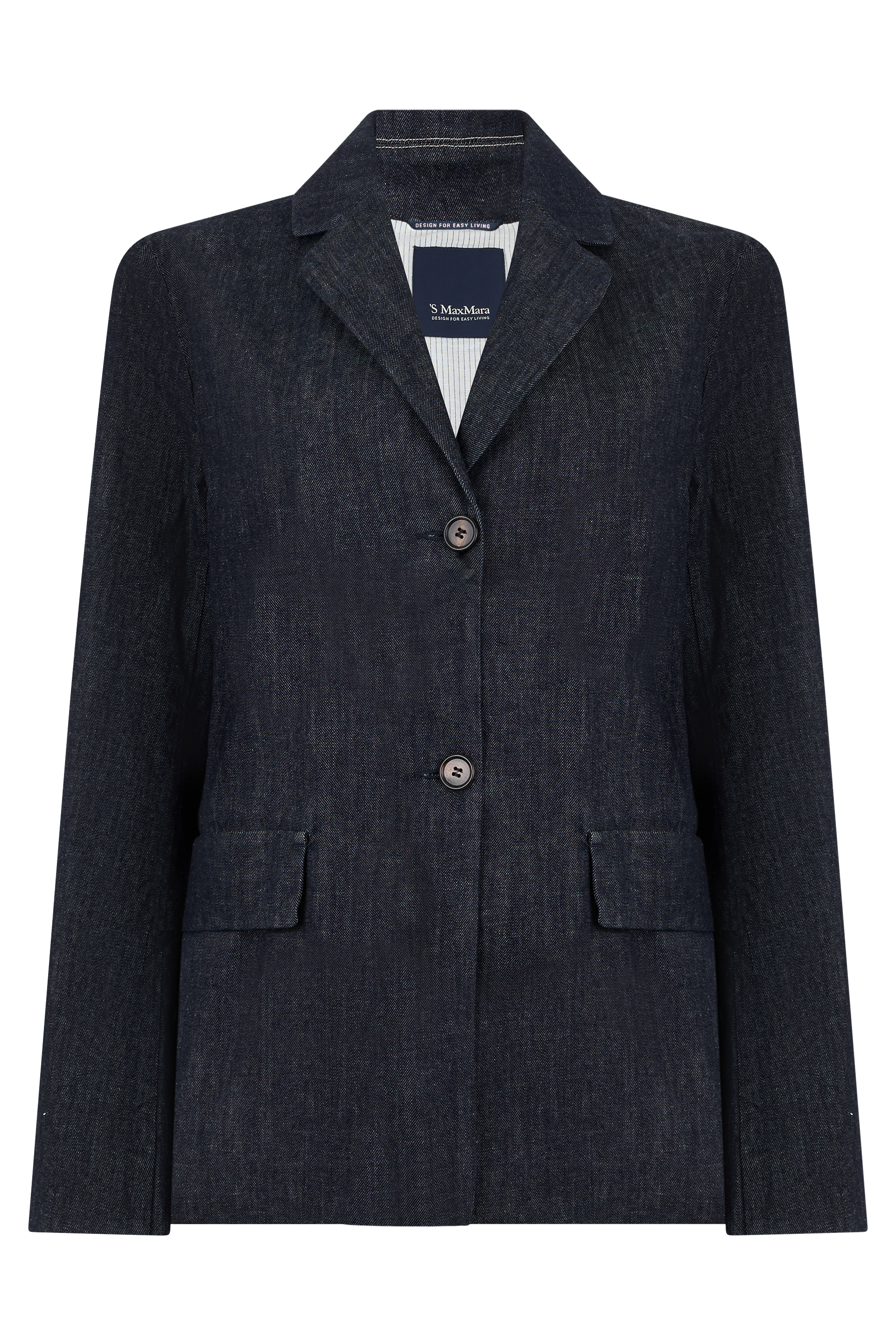 Cotton denim blazer