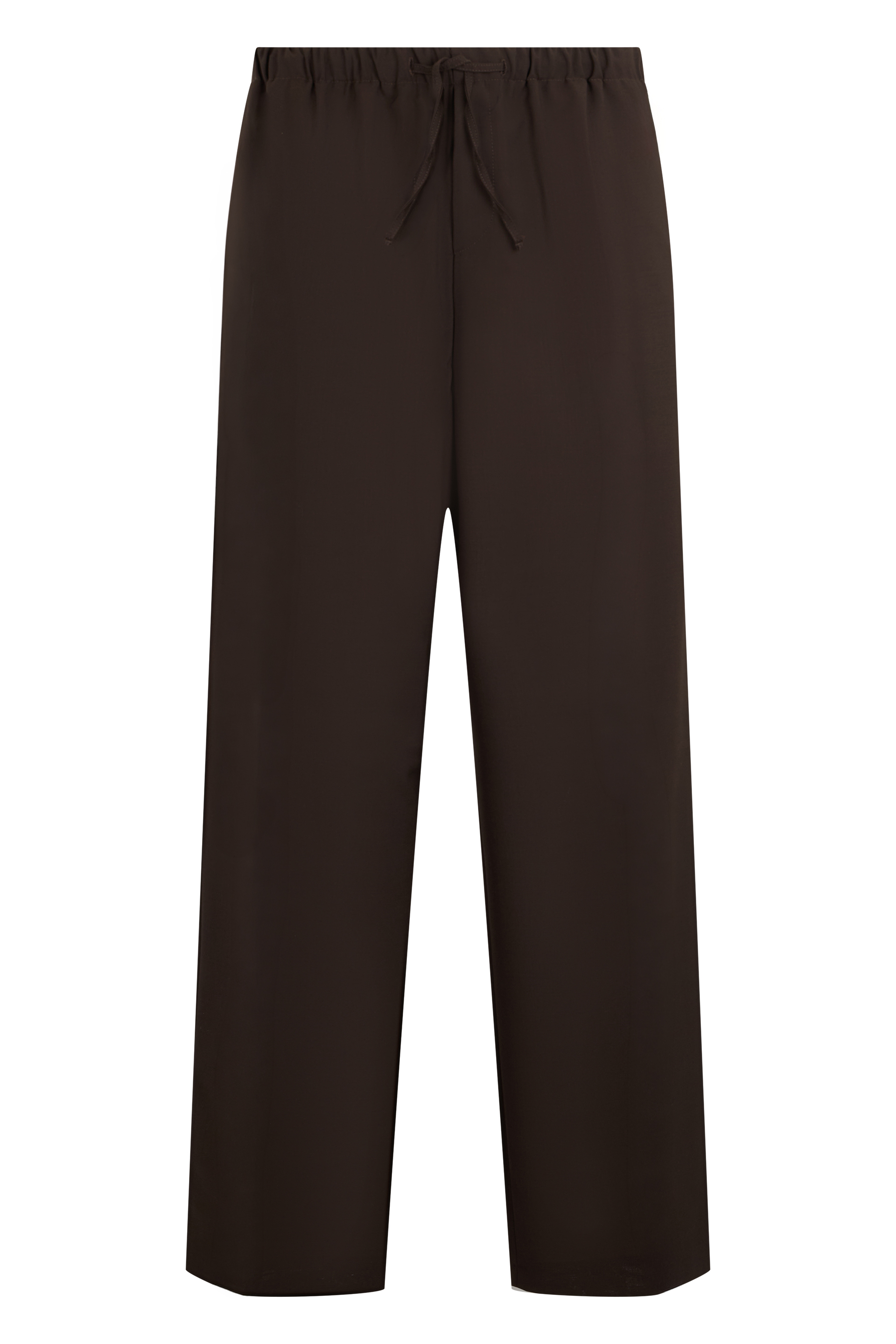 Pants with drawstring in wool