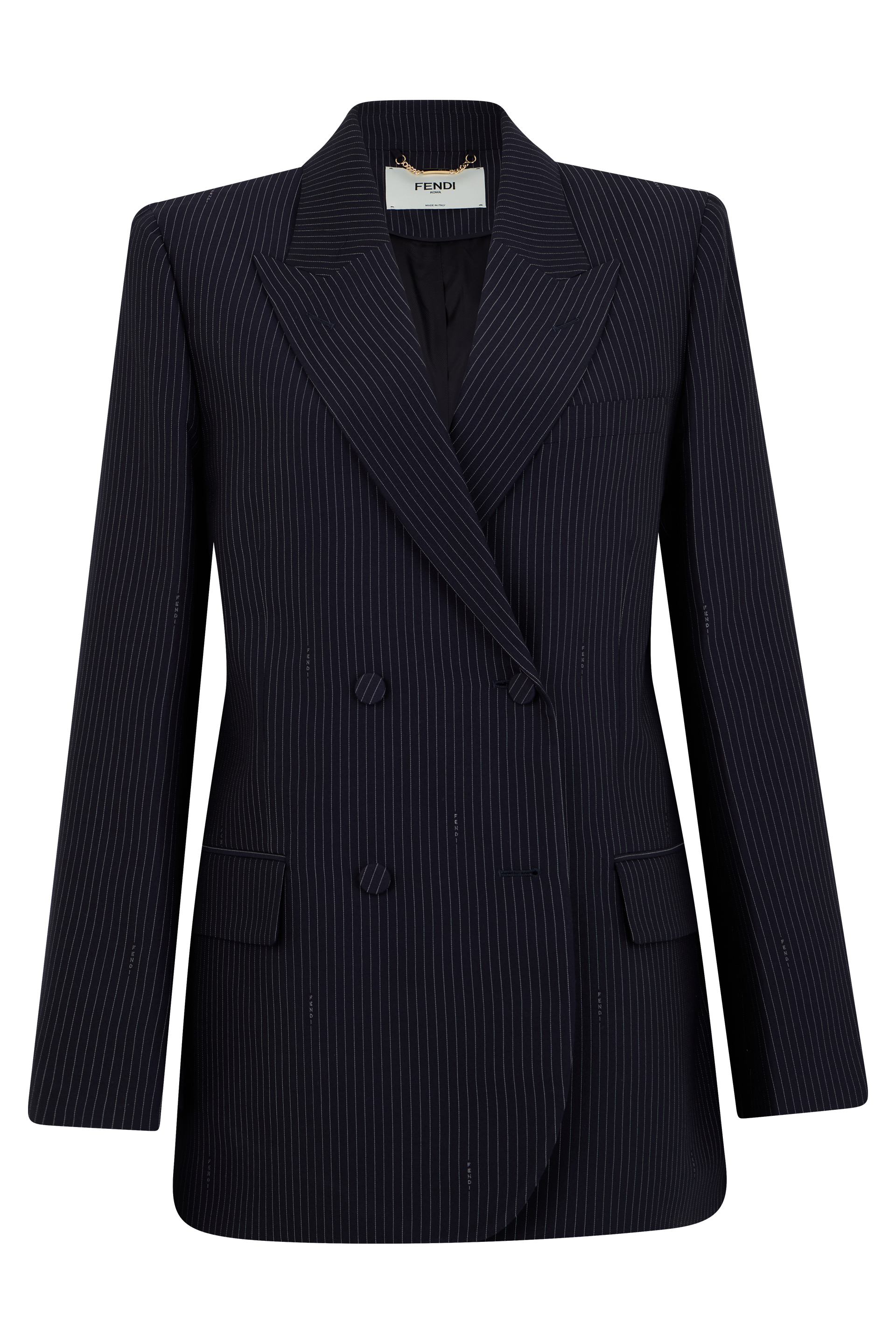 Double-breasted blazer in wool