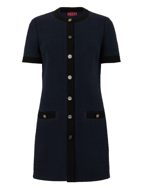 Mini dress in wool