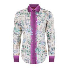 Floral silk shirt