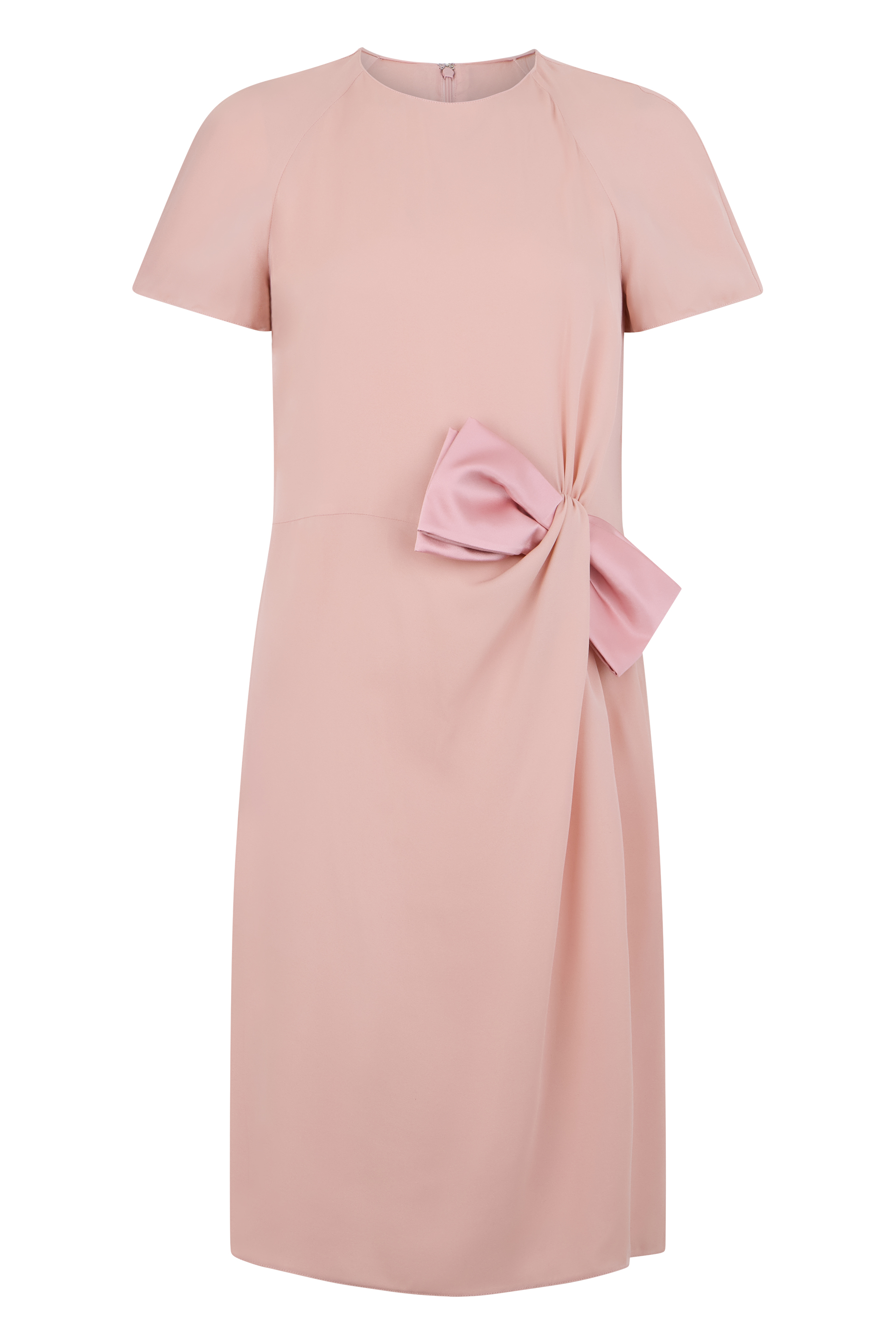 Silk dress with bow