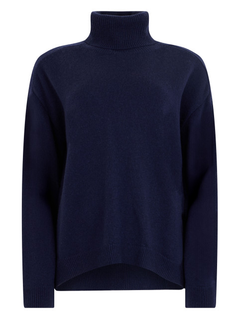 Cotton high-neck sweater