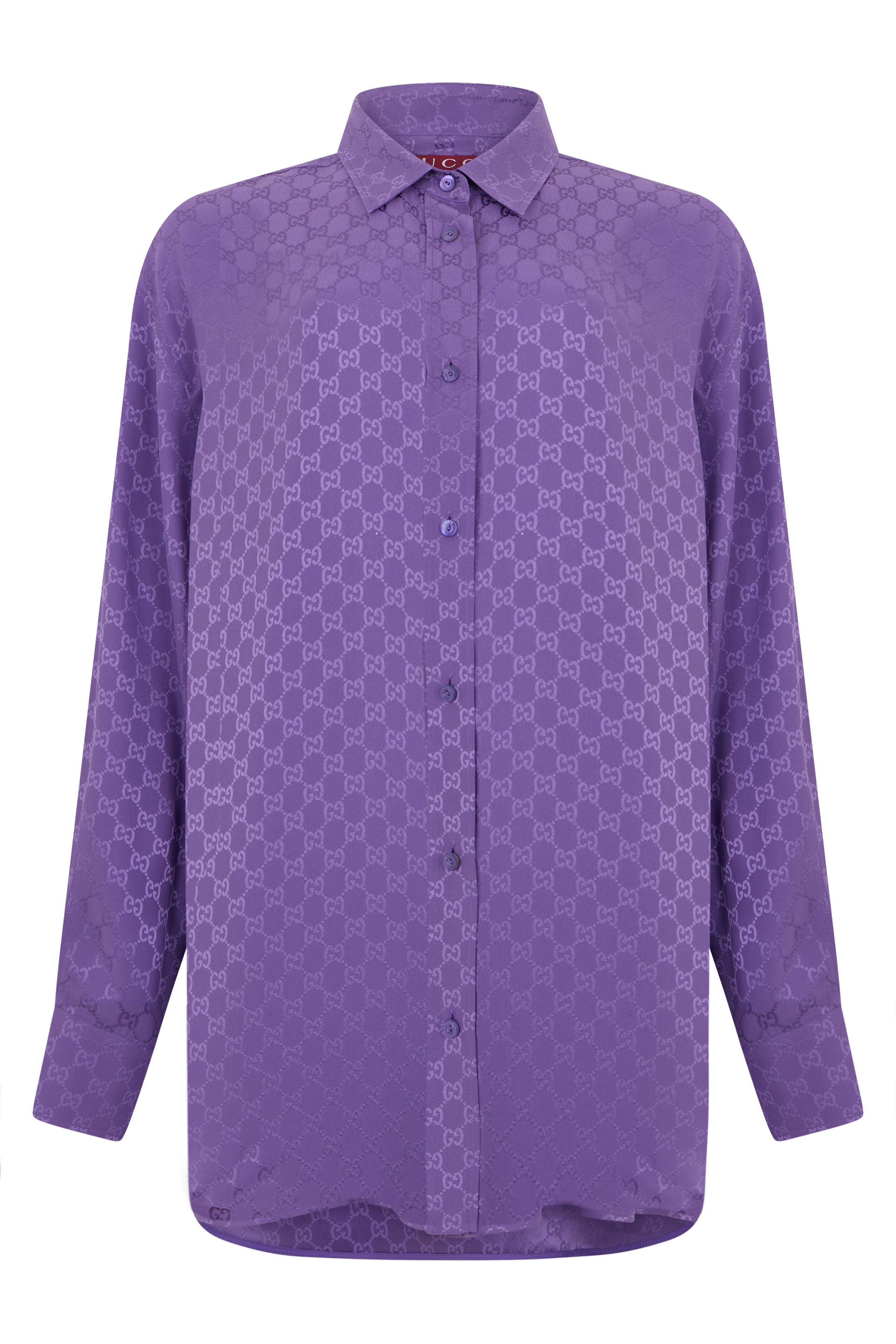Silk monogram shirt