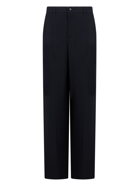Loose pants with geometric pattern