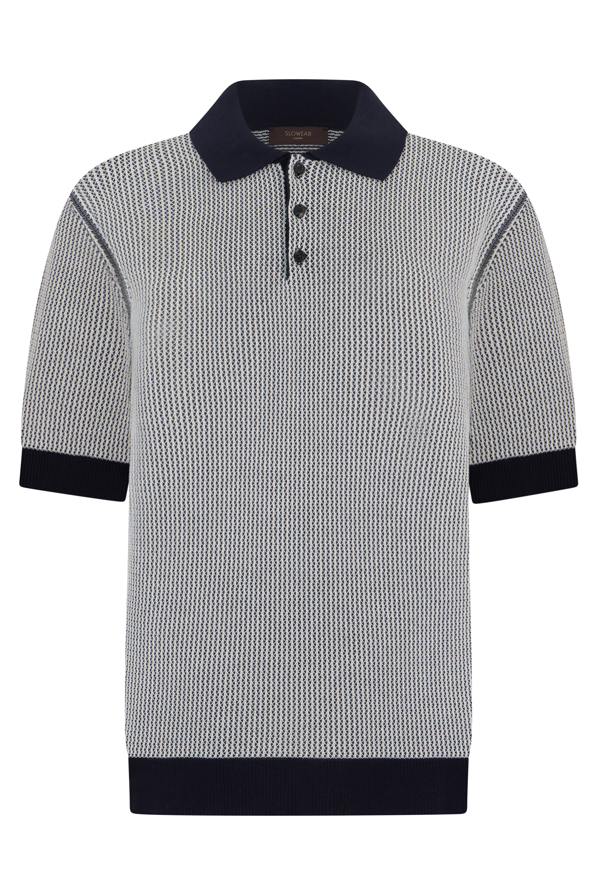 Cotton knitted polo