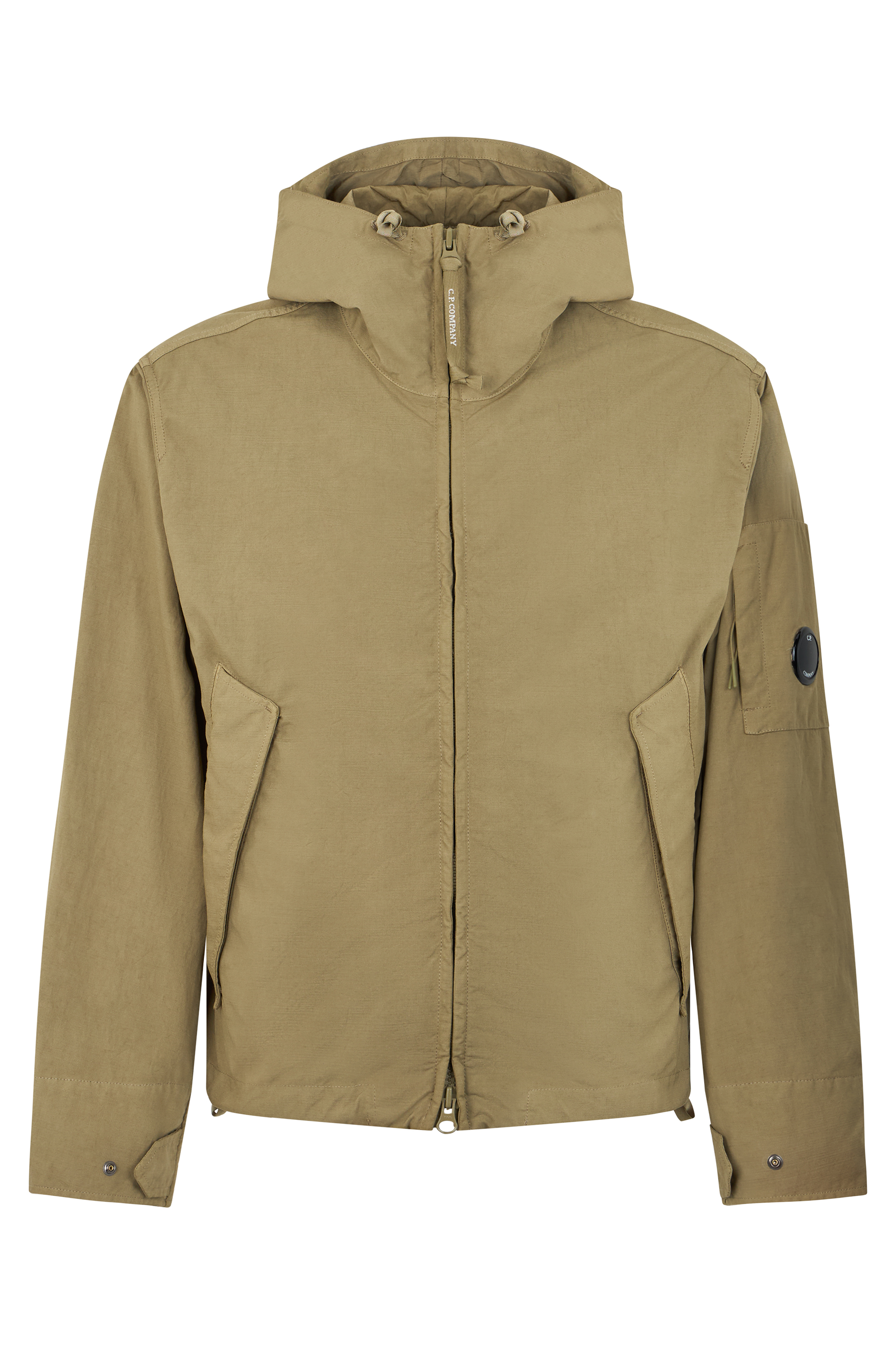 Twill jacket with built-in vest