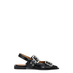 Flat ballerinas with buckle
