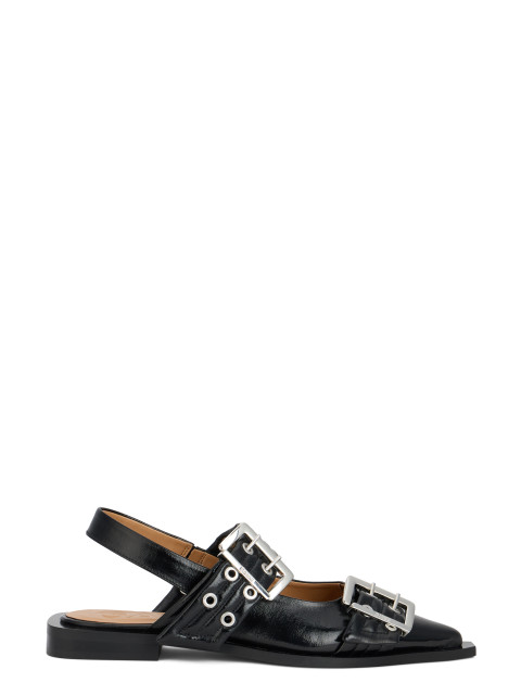 Flat ballerinas with buckle