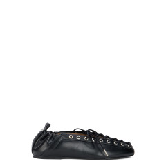 Ballet shoes with eyelets