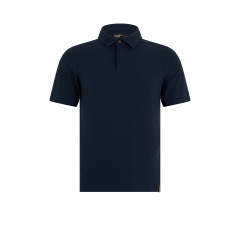 Cotton polo with short sleeves