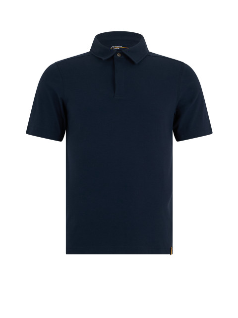 Cotton polo with short sleeves