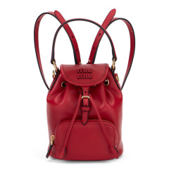 Mini leather backpack