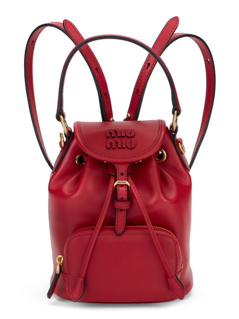 Mini leather backpack