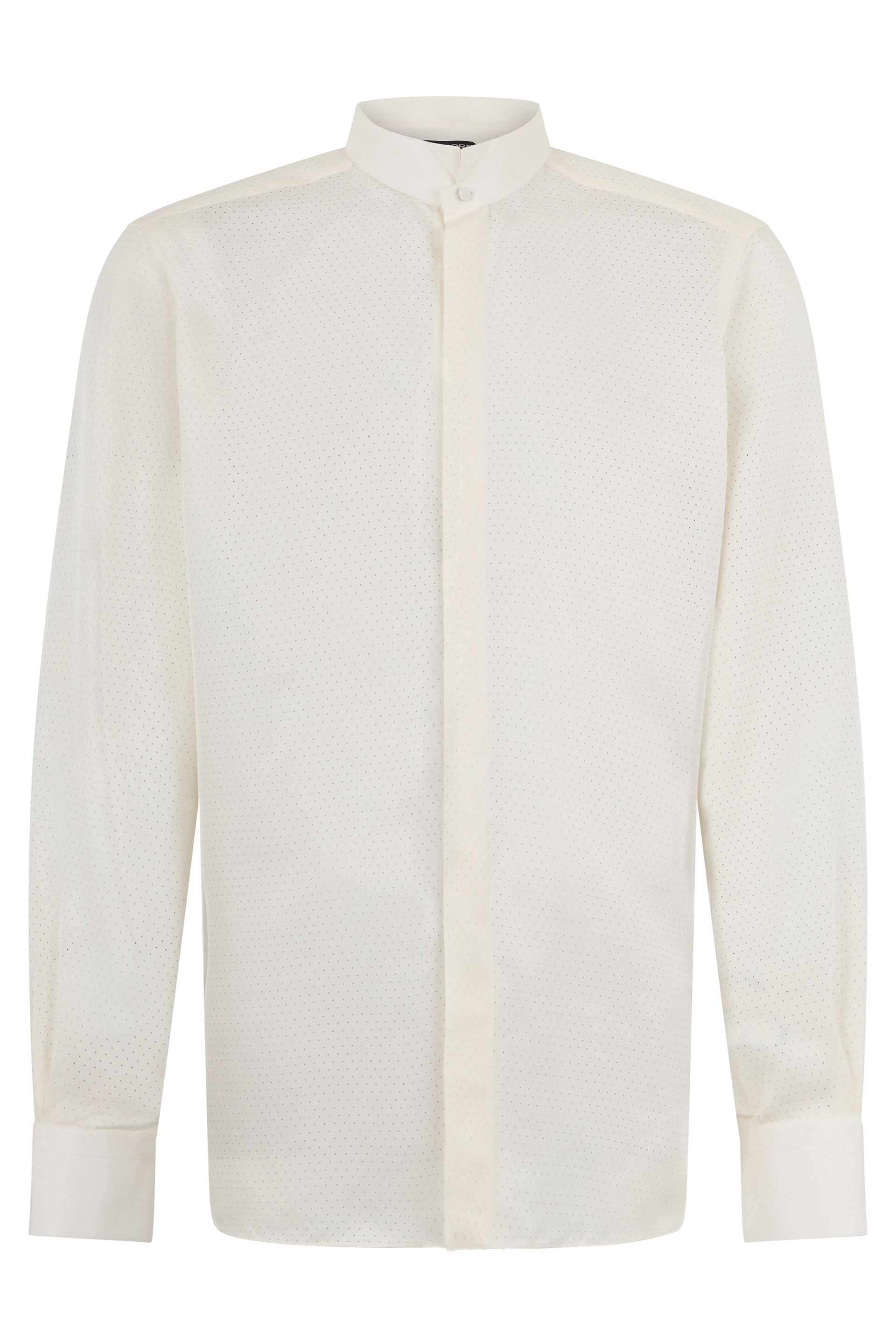 Silk shirt with long sleeves