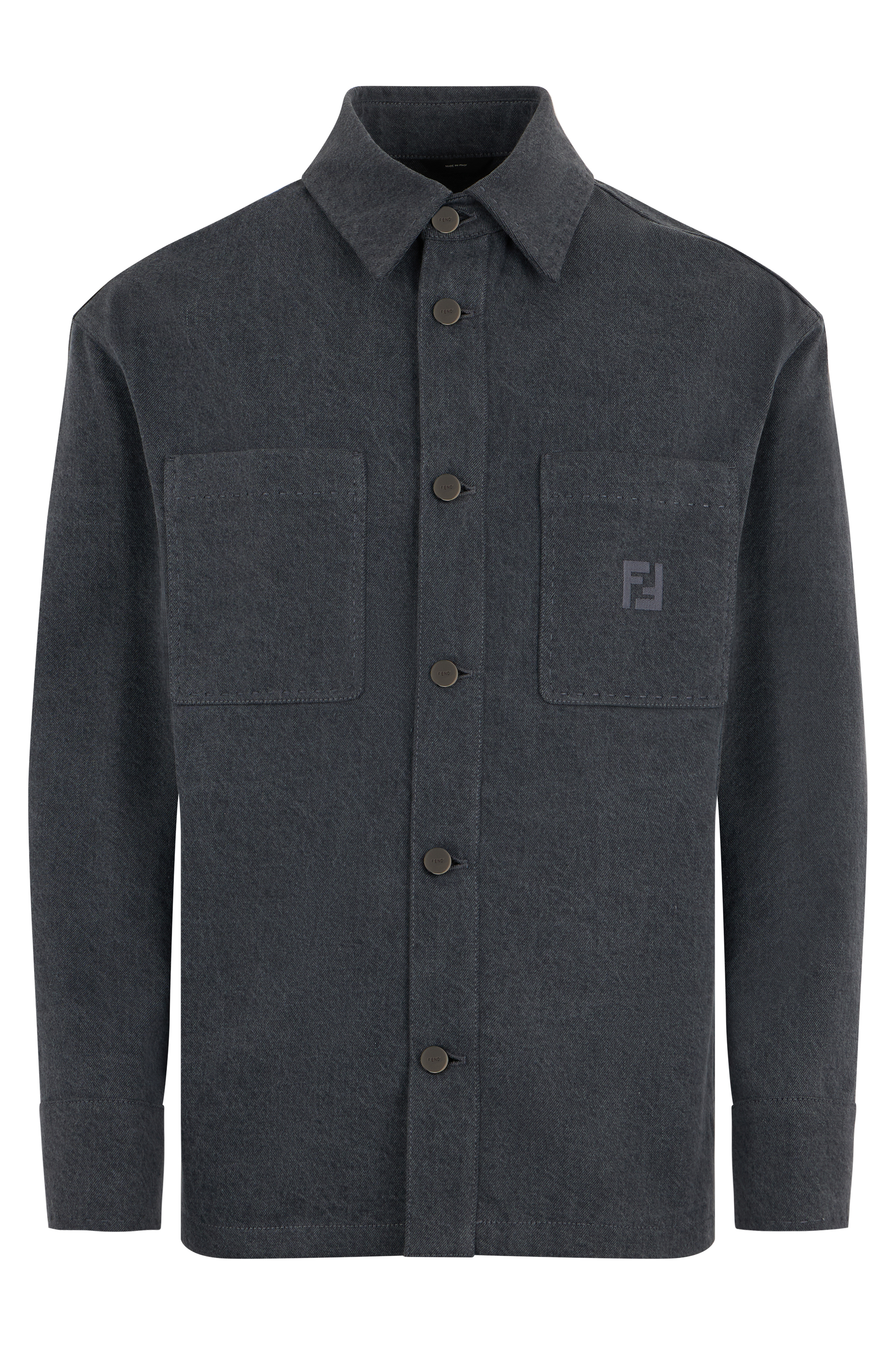 Denim shirt with embroidery