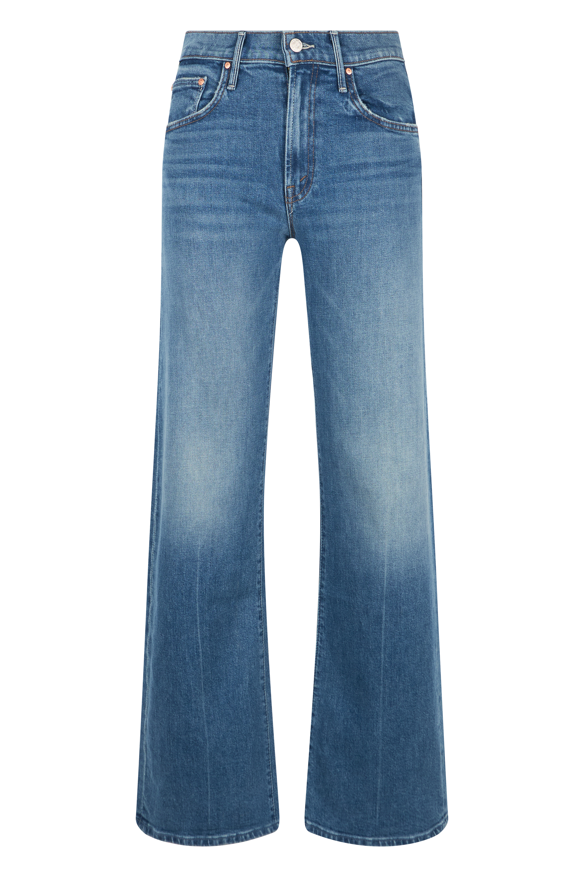 Flared jeans in cotton blend