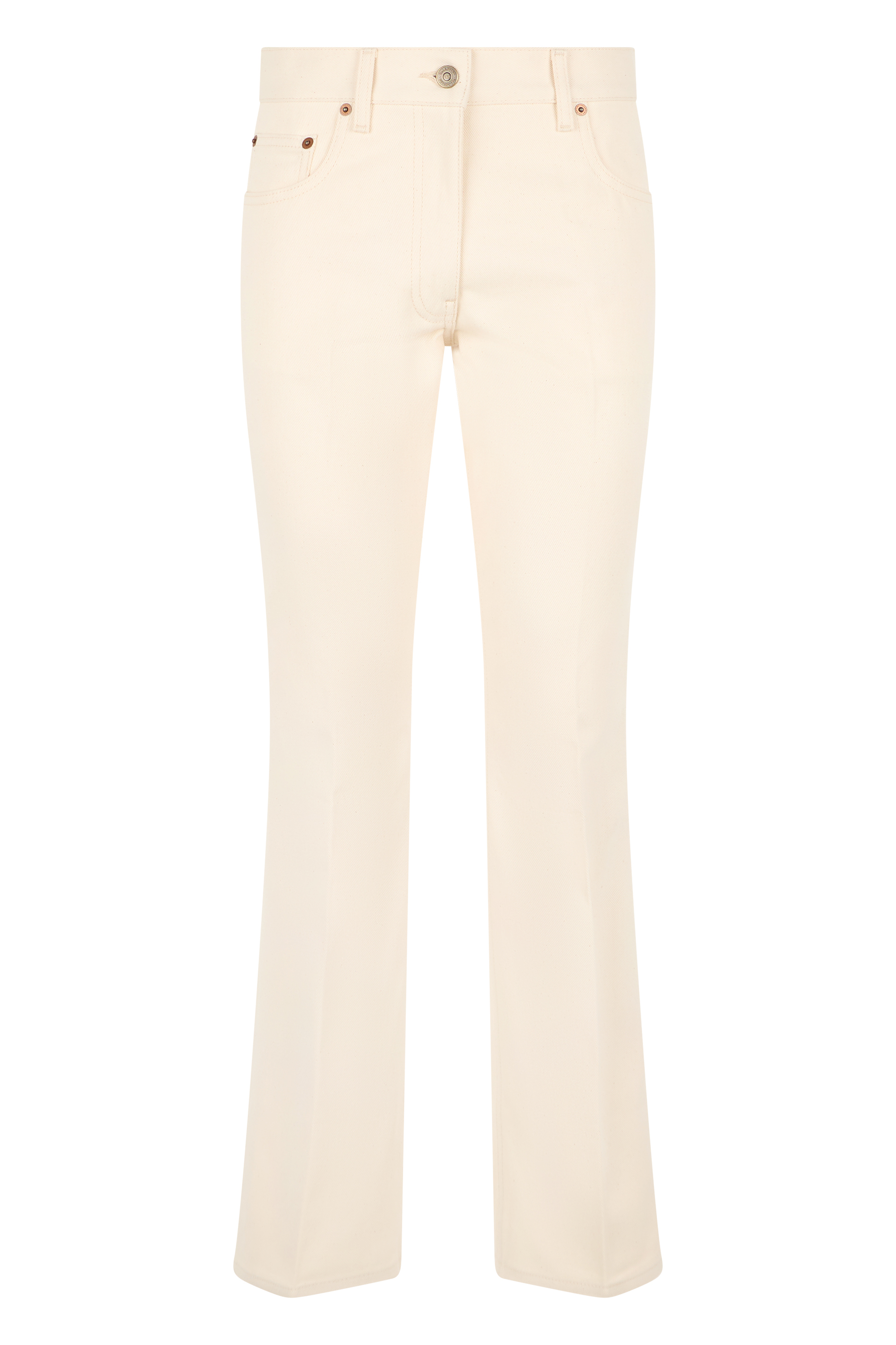Flared cotton pants