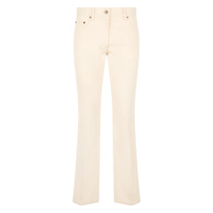 Flared cotton pants