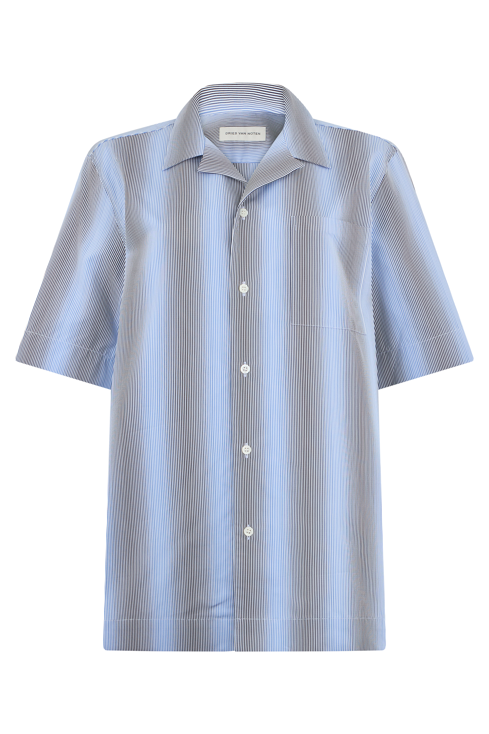 Cotton shirt with short sleeves