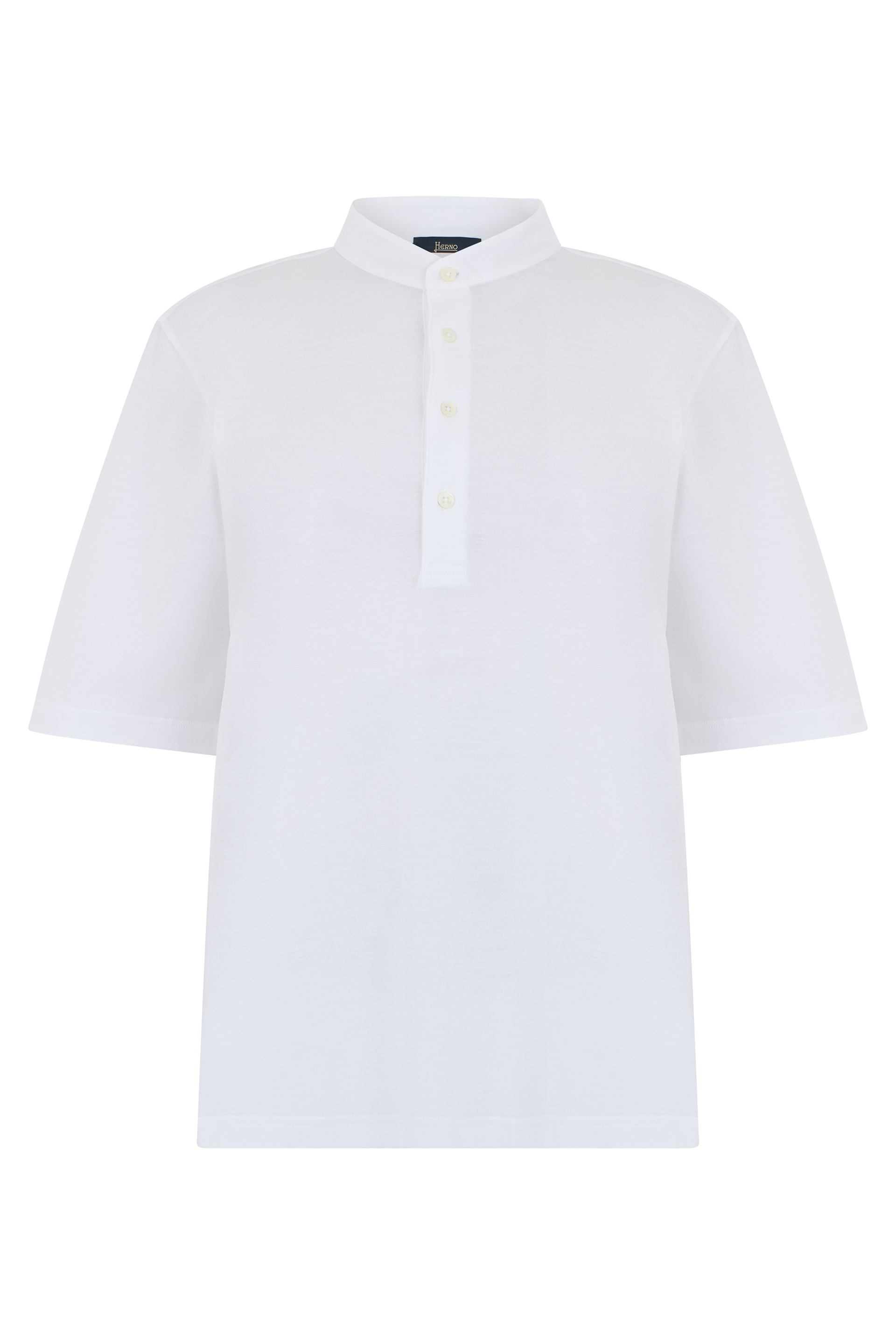 Cotton polo with short sleeves