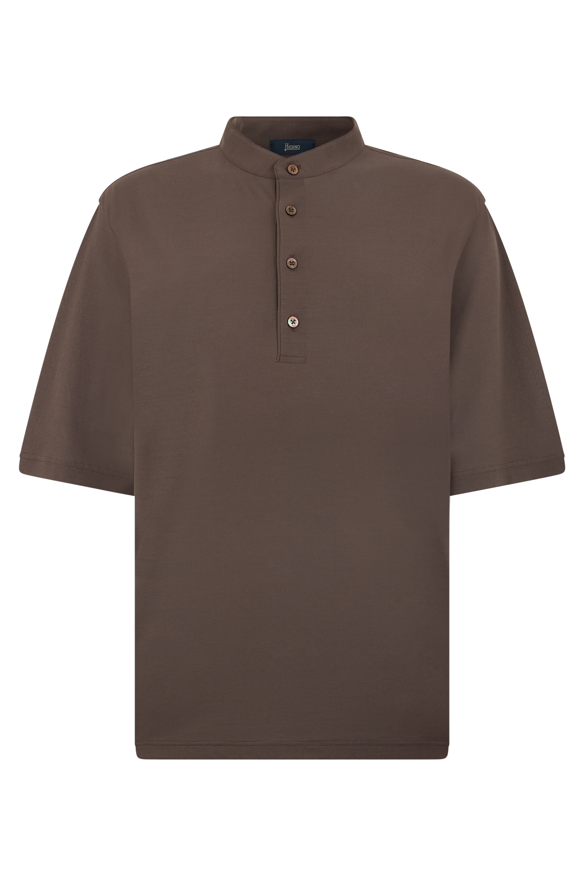 Cotton polo with short sleeves
