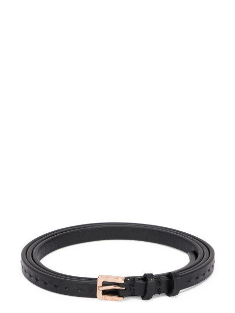 Natural leather belt