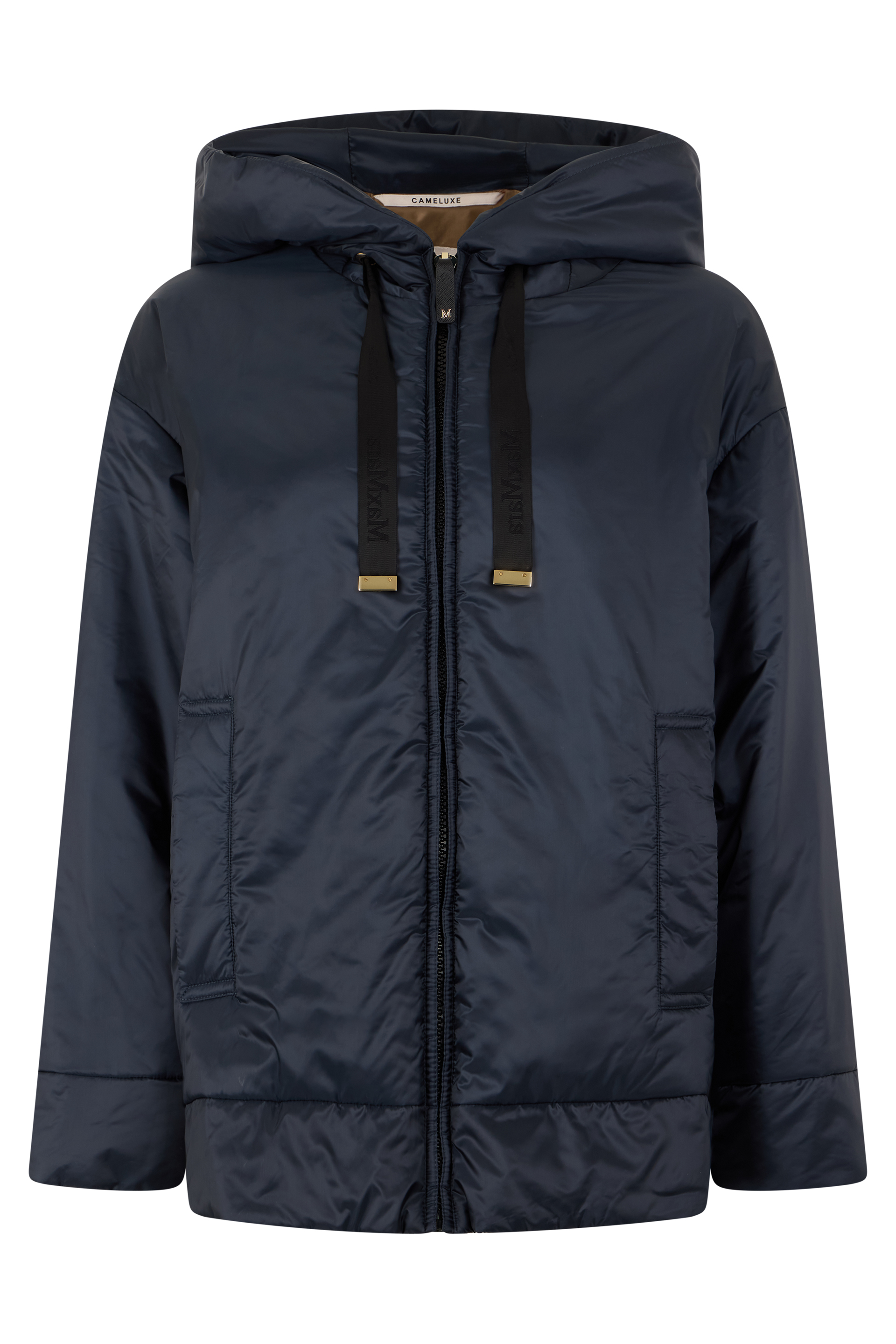 Padded jacket in polyester and polyamide