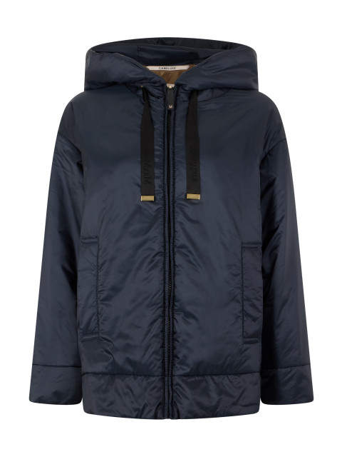 Padded jacket in polyester and polyamide