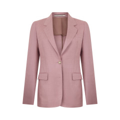 Single-breasted blazer in viscose blend