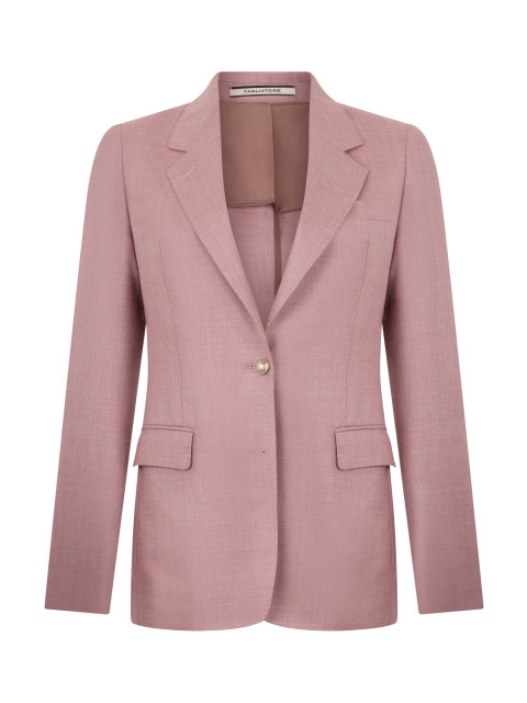 Single-breasted blazer in viscose blend