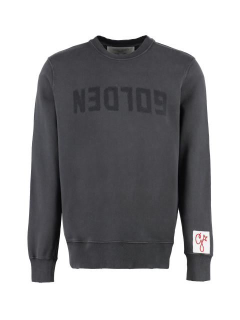 Cotton crew-neck sweatshirt