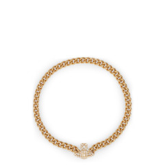 Necklace with Pendant and Decorative Crystals