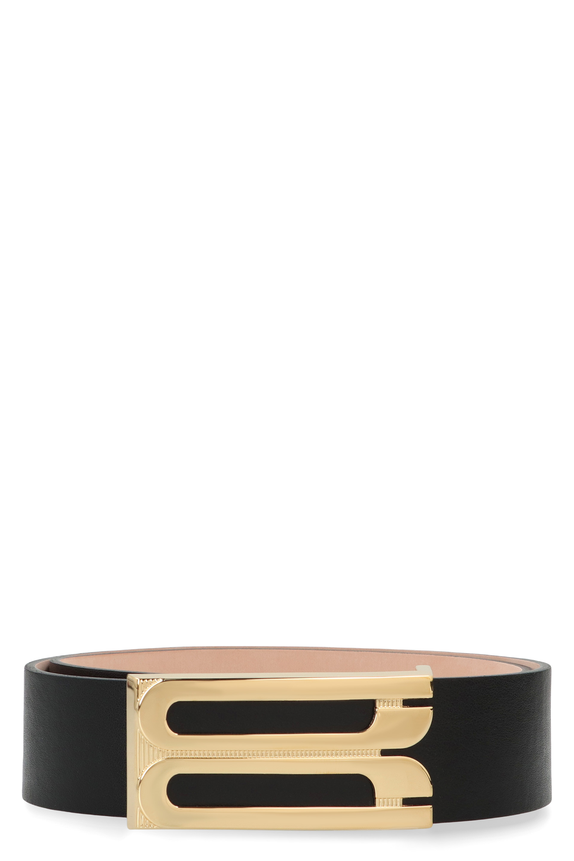 Jumbo Frame belt in leather