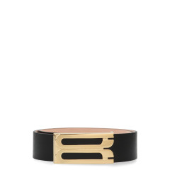 Jumbo Frame belt in leather