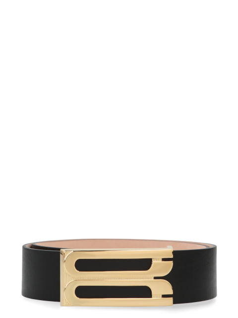 Jumbo Frame belt in leather