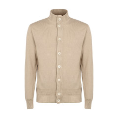 Cardigan in mixed cotton