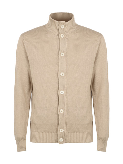 Cardigan in mixed cotton