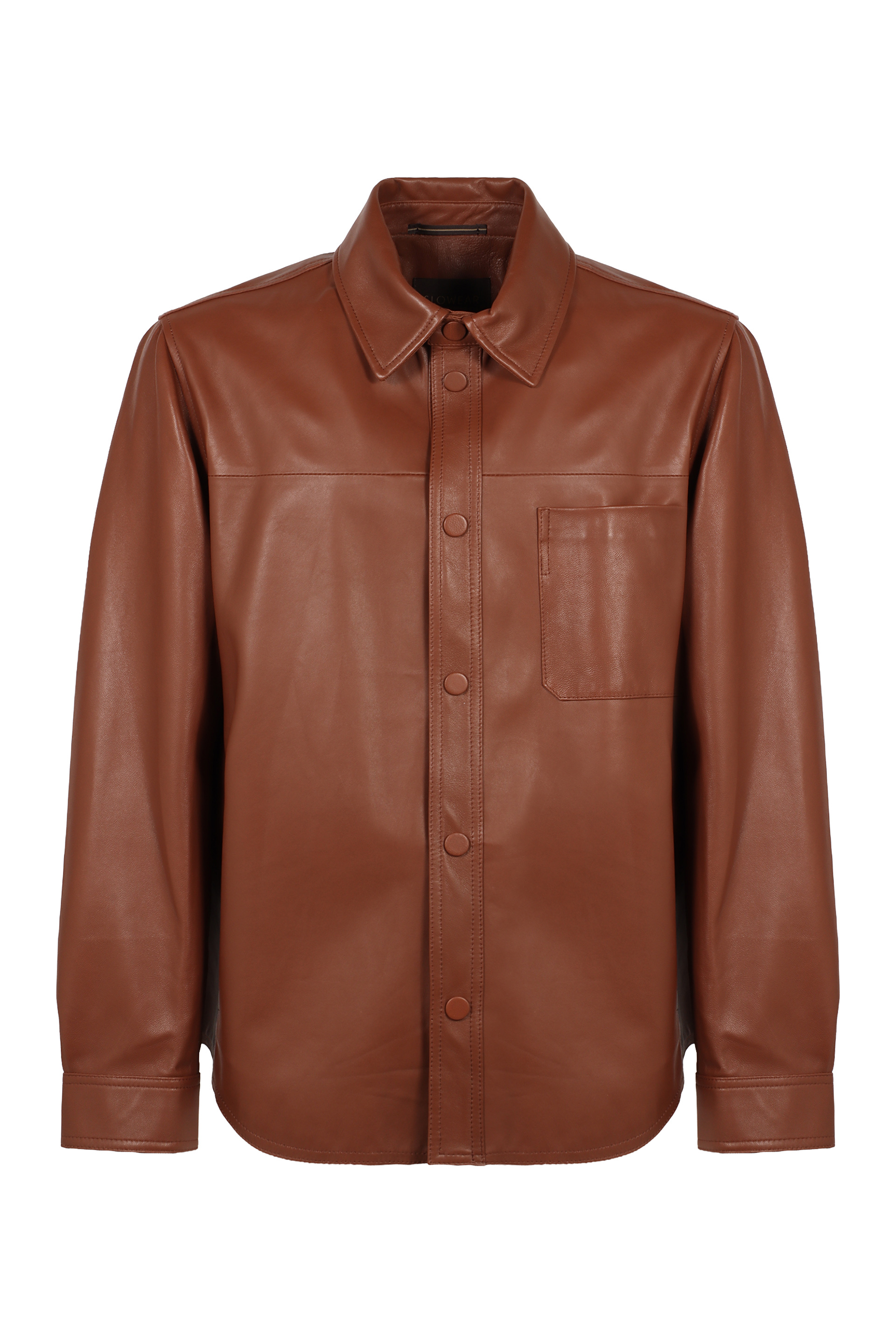Shirt made of lamb leather