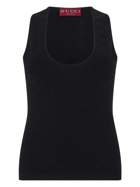 Tank top in GG jacquard elastic