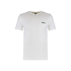Crew neck T-shirt in technical fabric