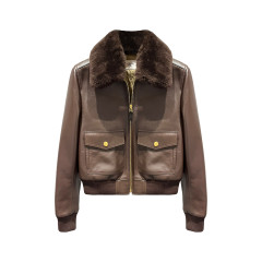 Aviator jacket in leather