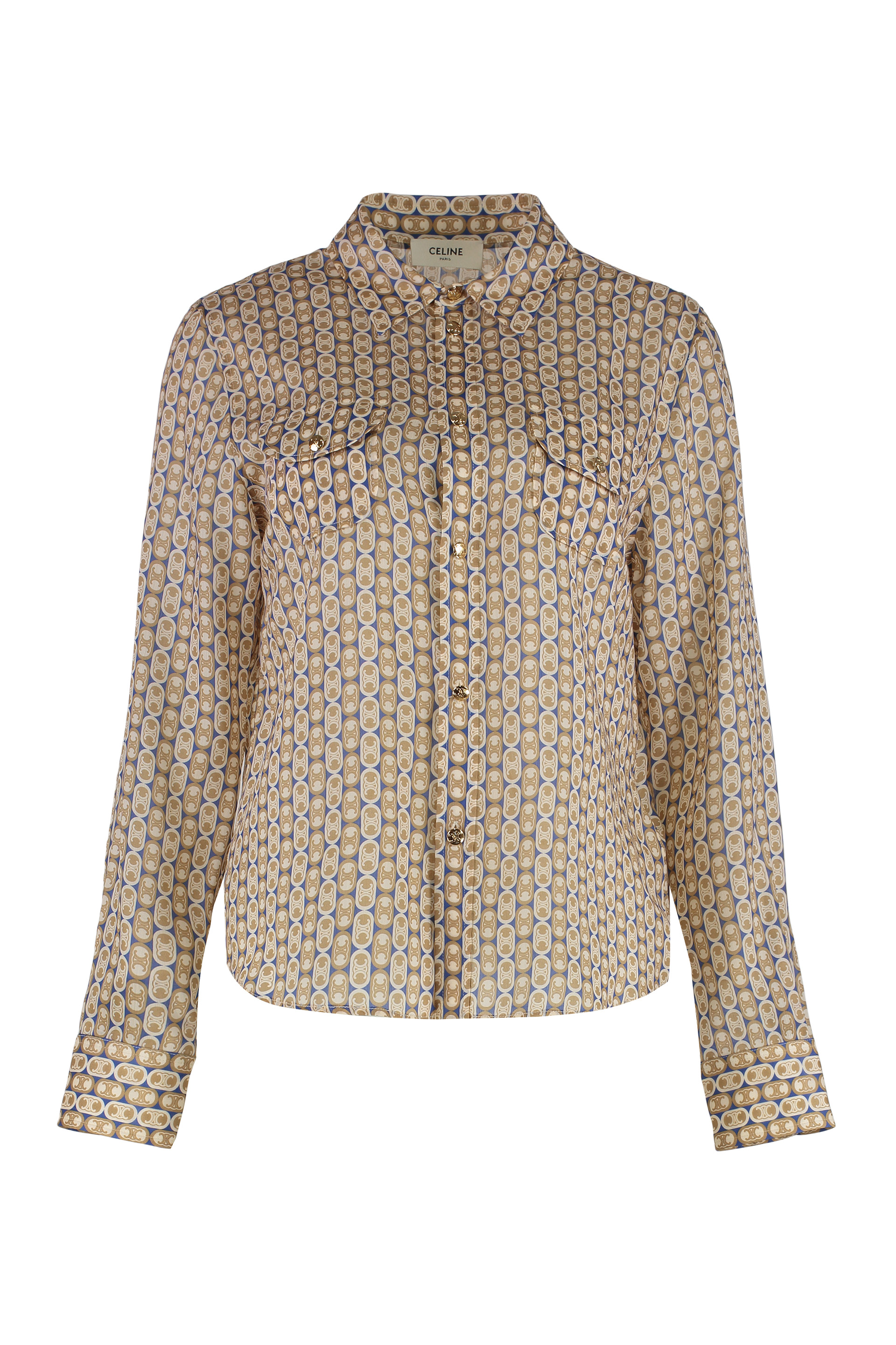 Tilly shirt in wool and silk gauze